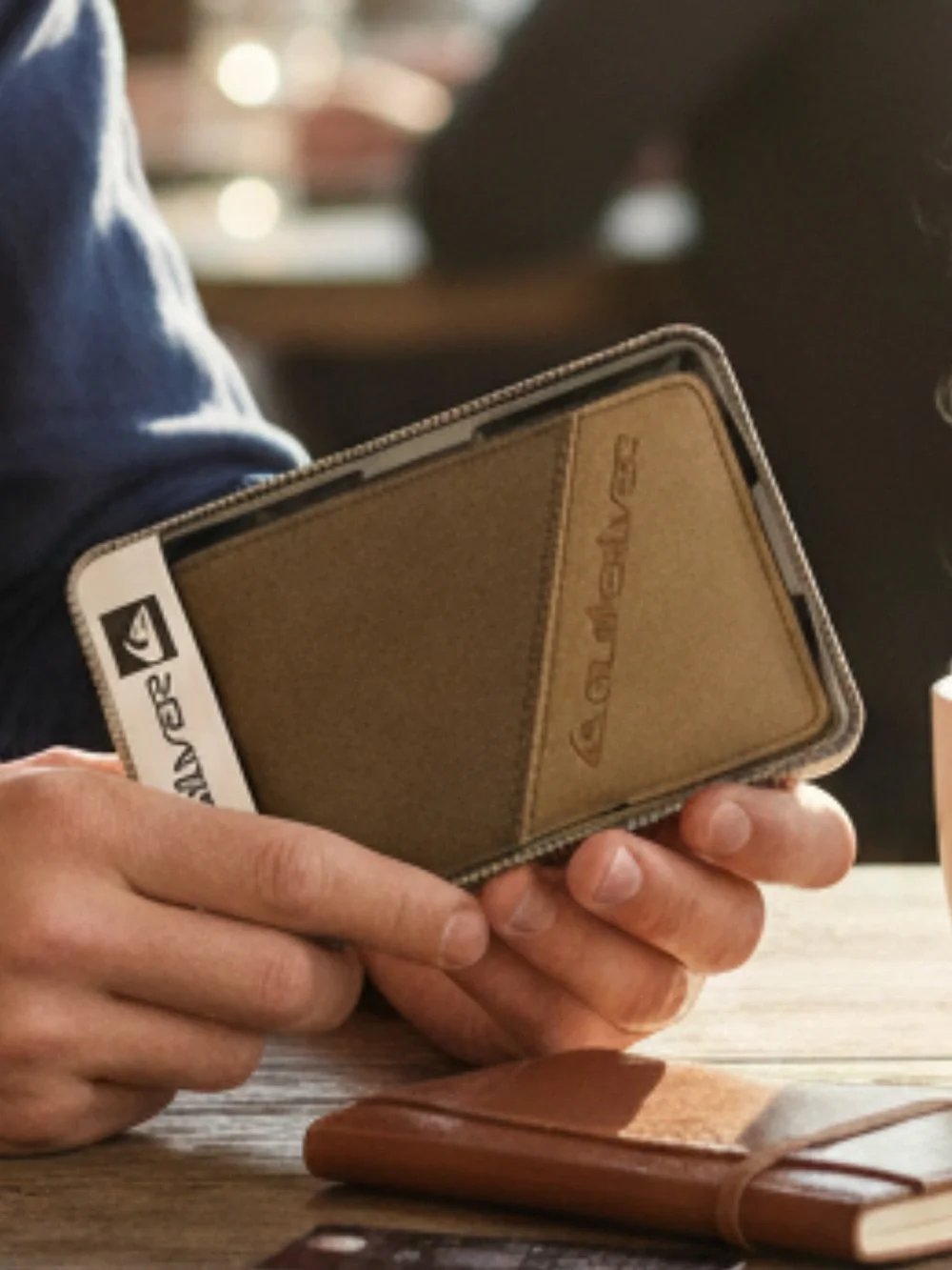 Quicksilver Suede Brown Wallet